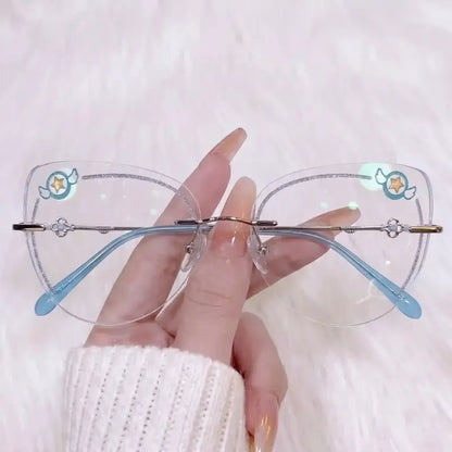 Spell Rimless cat-eye glasses
