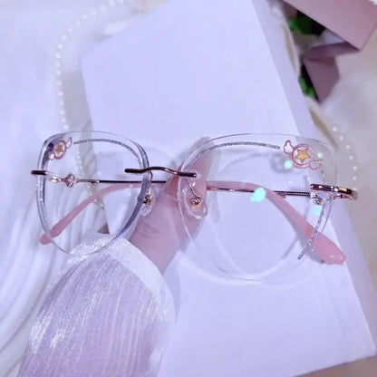 Spell Rimless cat-eye glasses