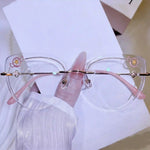 Spell Rimless cat-eye glasses