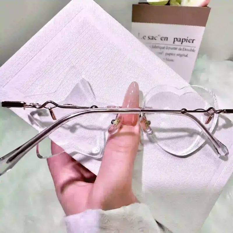 Veyra Rimless geometric glasses