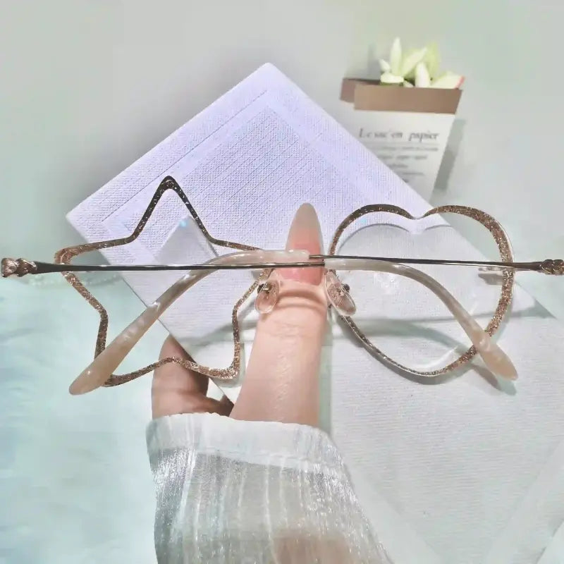 Veyra Rimless geometric glasses