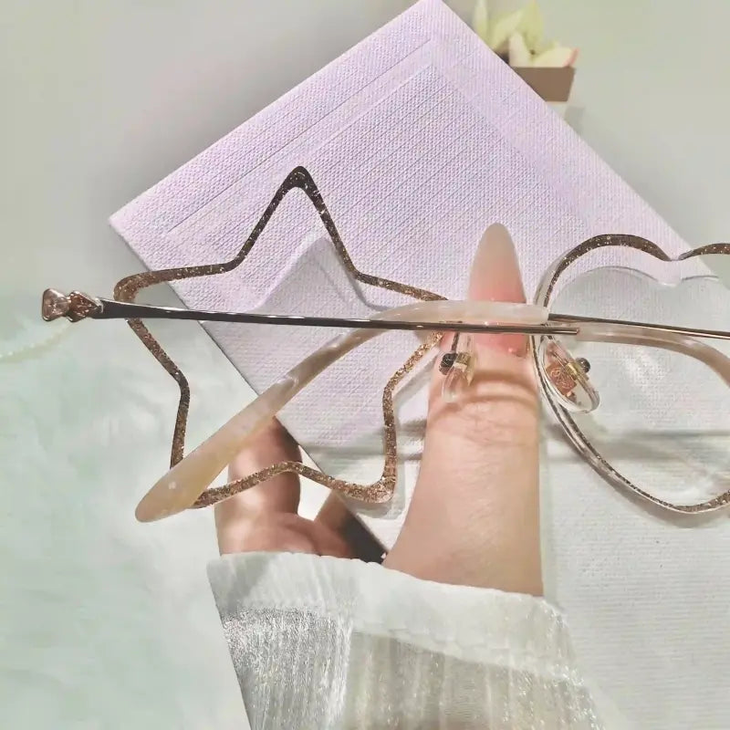 Veyra Rimless geometric glasses