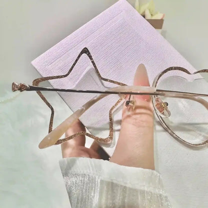 Veyra Rimless geometric glasses