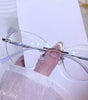 Gigi Rimless cat-eye glasses