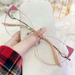 Gigi Rimless cat-eye glasses
